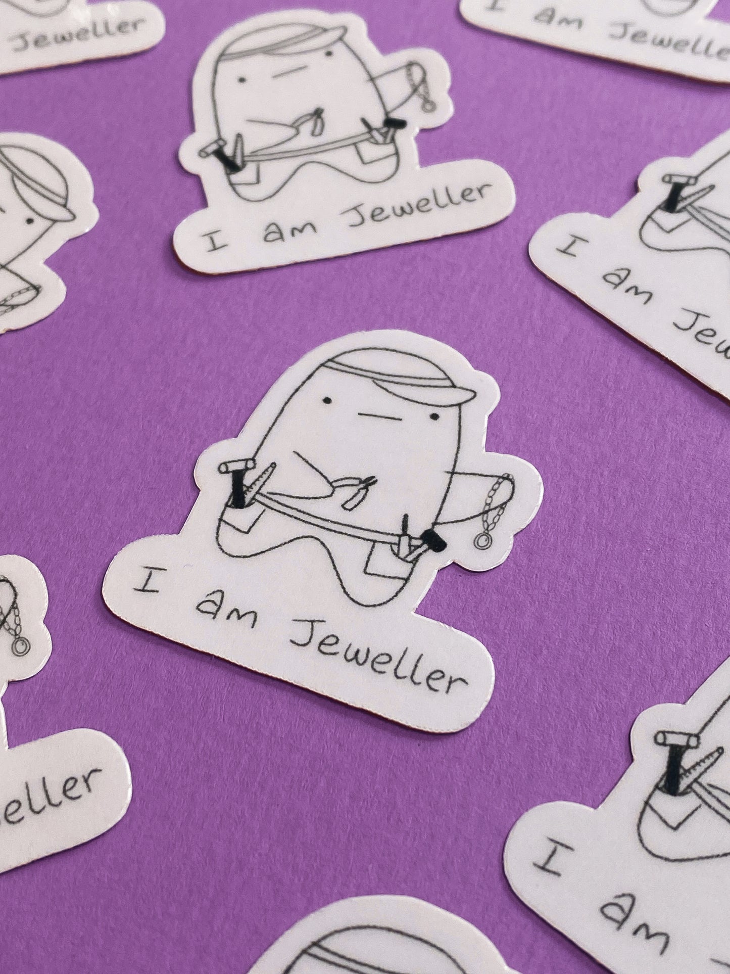 I am jeweller ghostie sticker