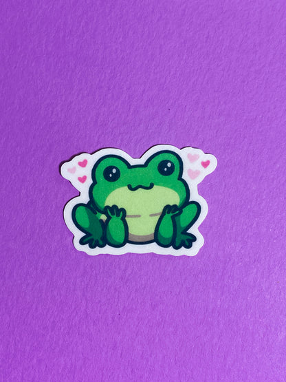 Cute tiny froggo sticker