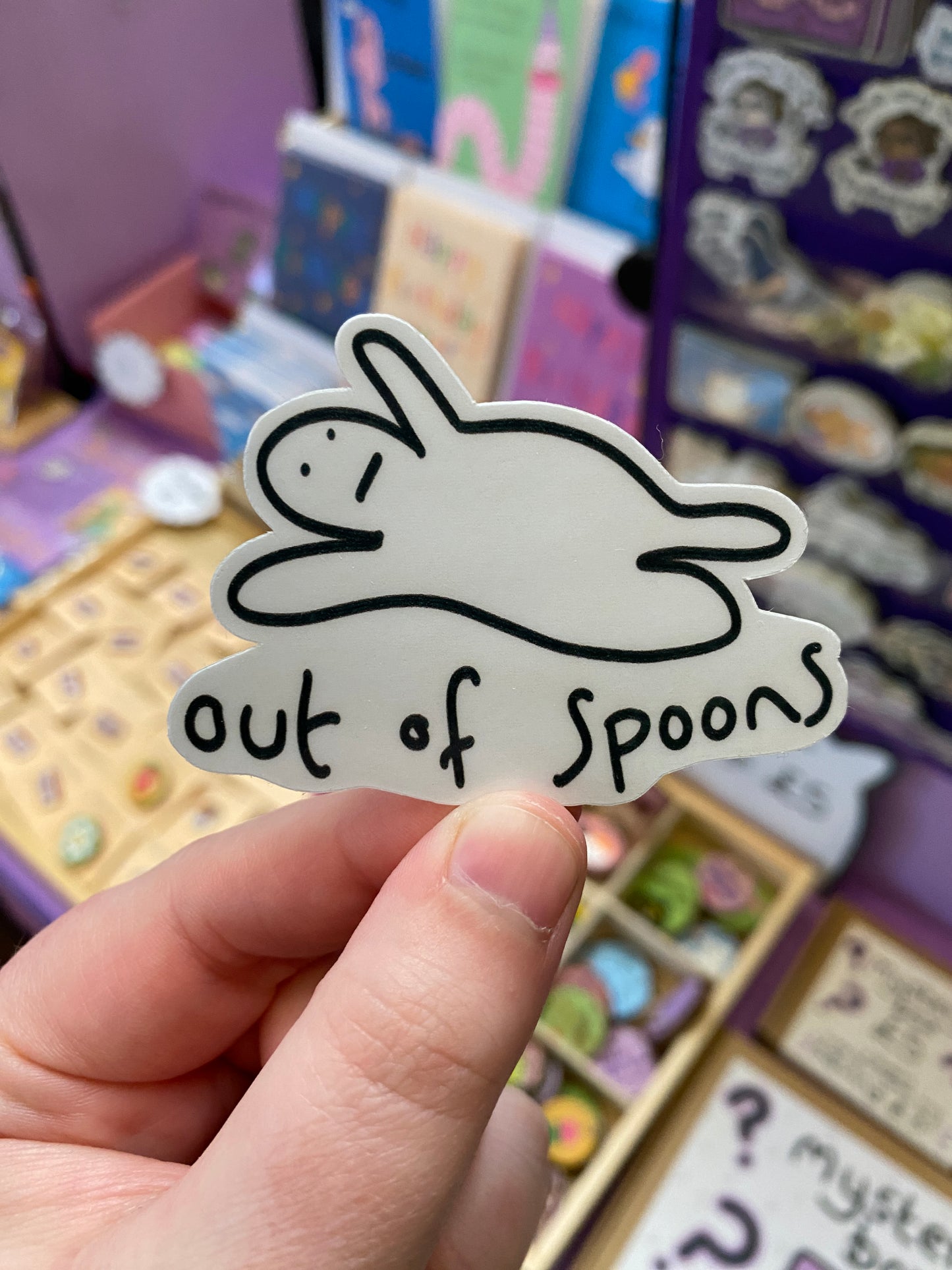 Out of spoons sticker