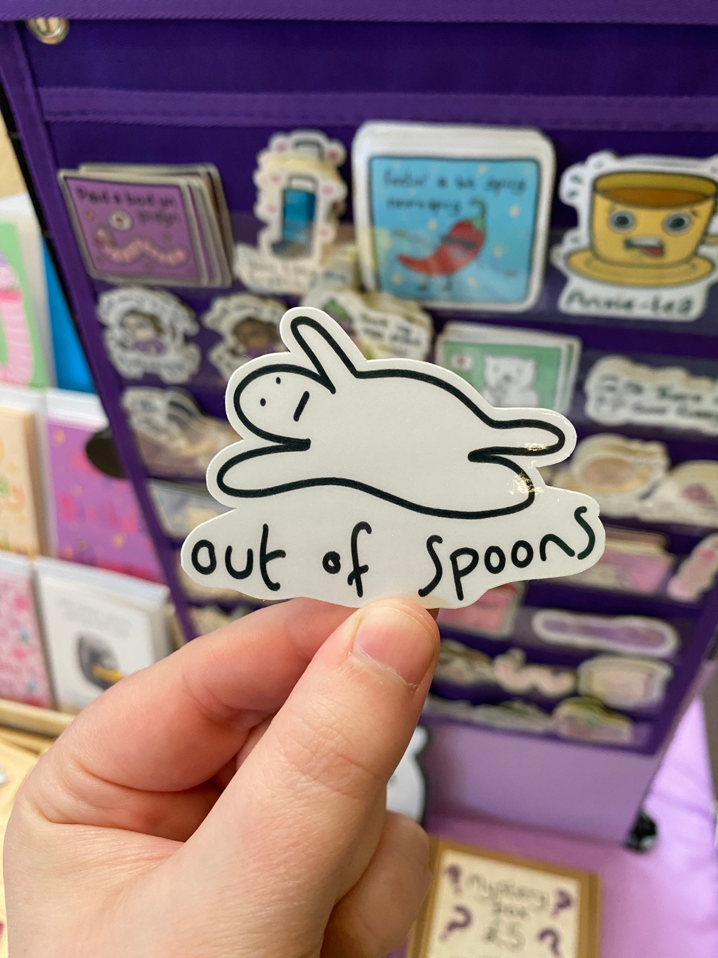 Out of spoons sticker