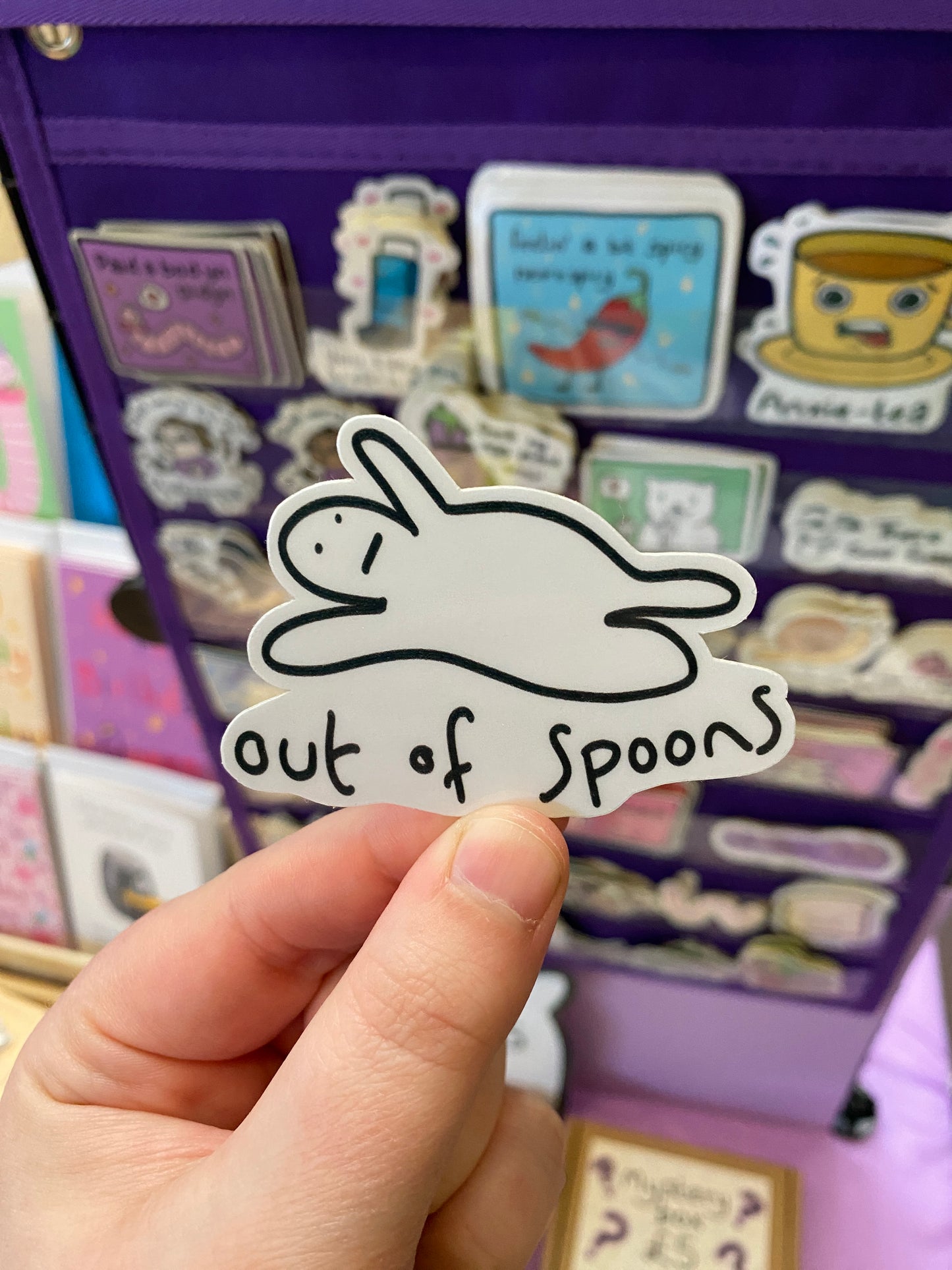Out of spoons sticker