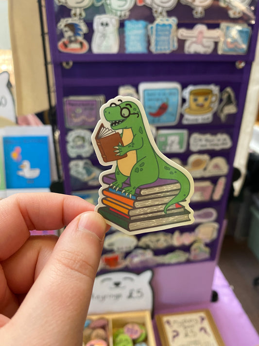 T-rex reader sticker