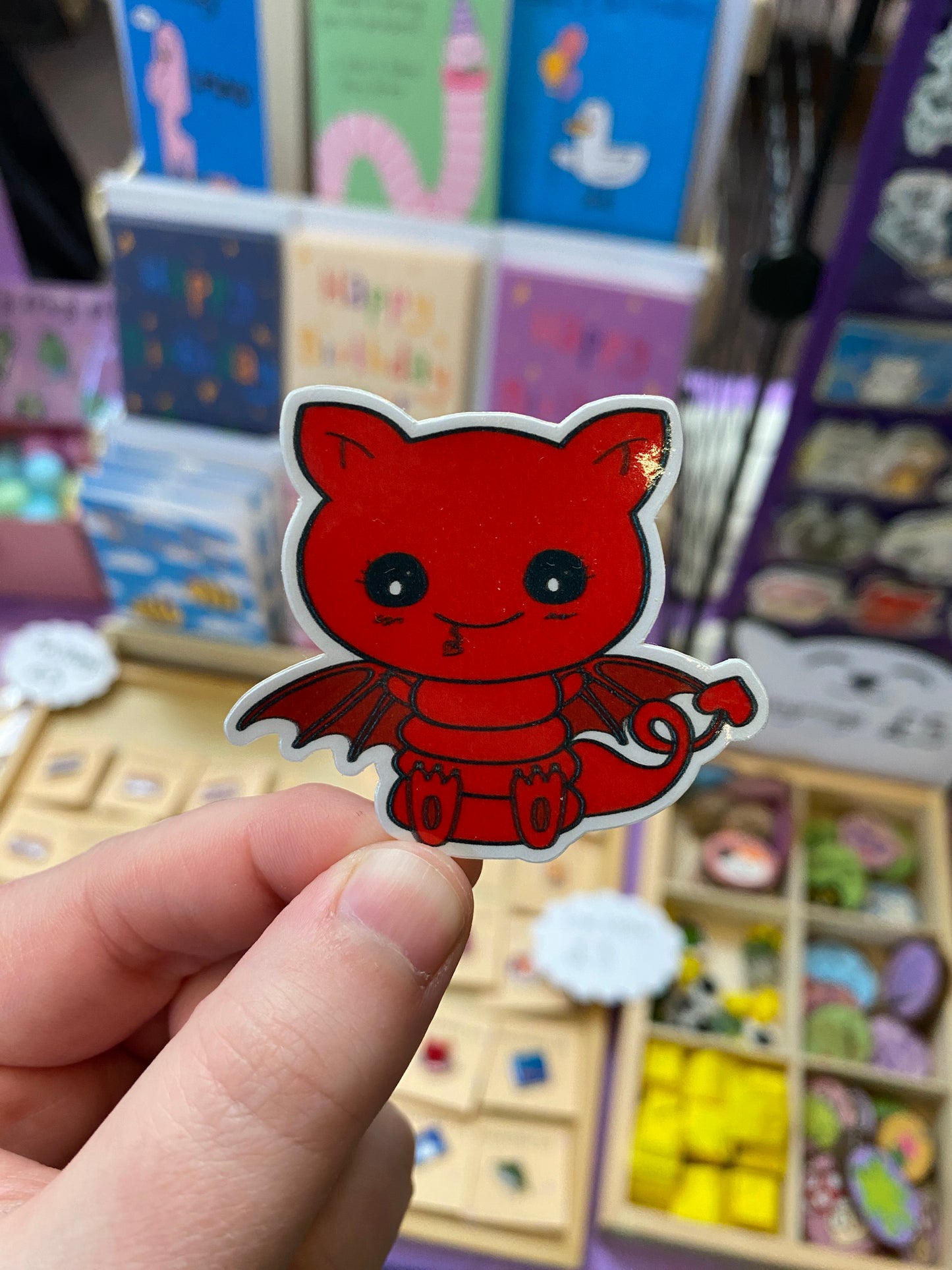 Red dragon sticker