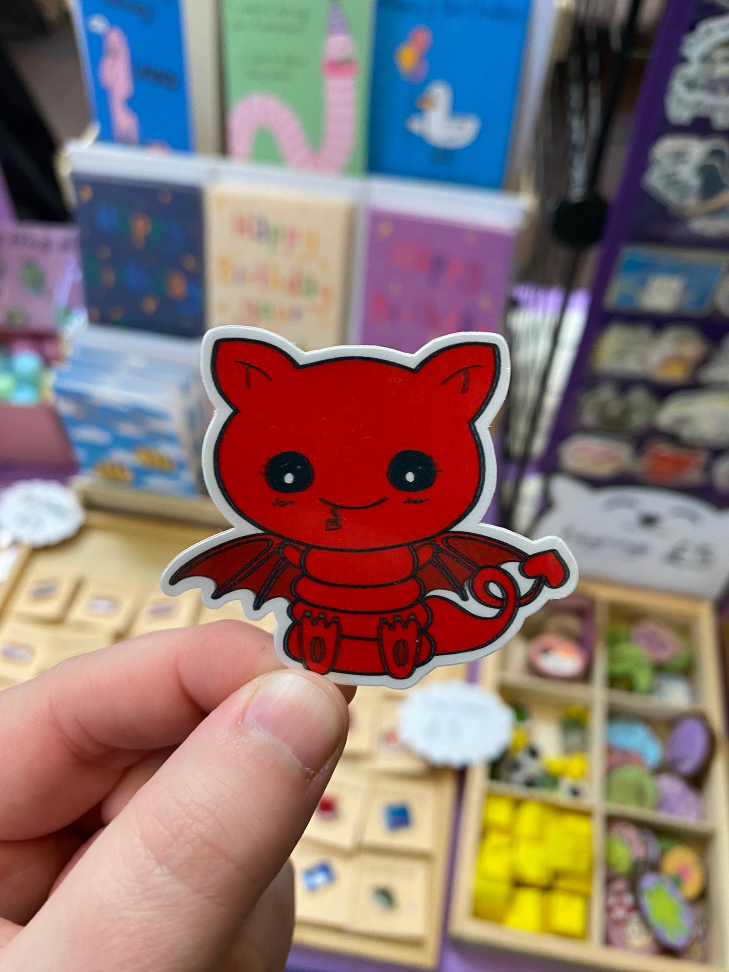 Red dragon sticker