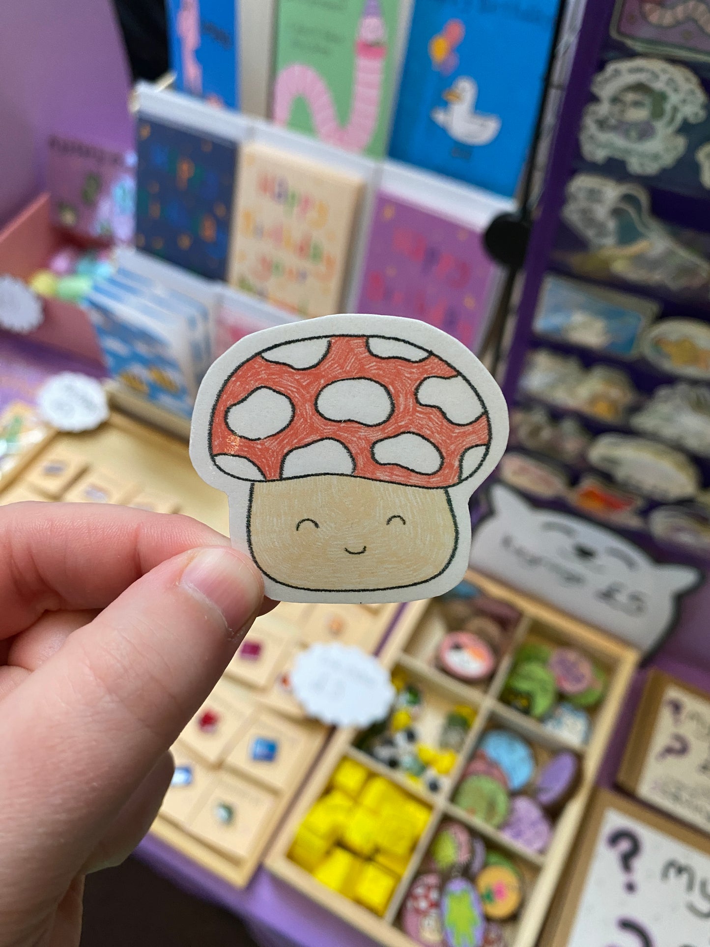 Mushroom sketch sticker