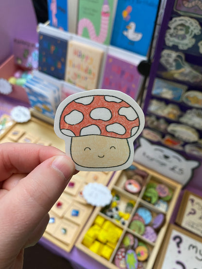 Mushroom sketch sticker