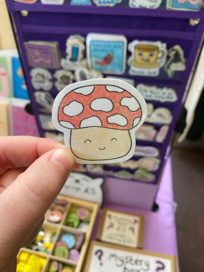 Mushroom sketch sticker
