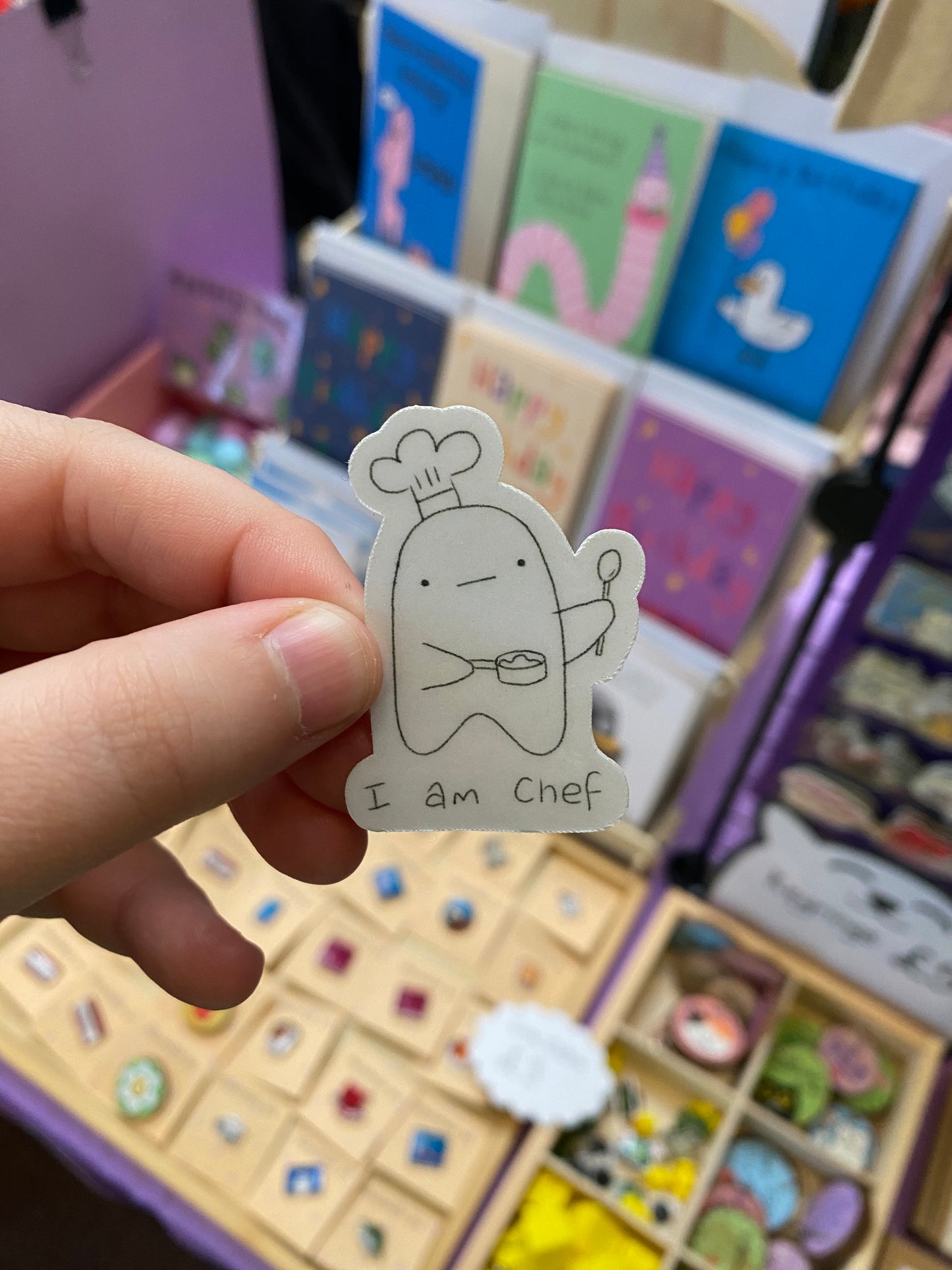 I am chef ghostie sticker