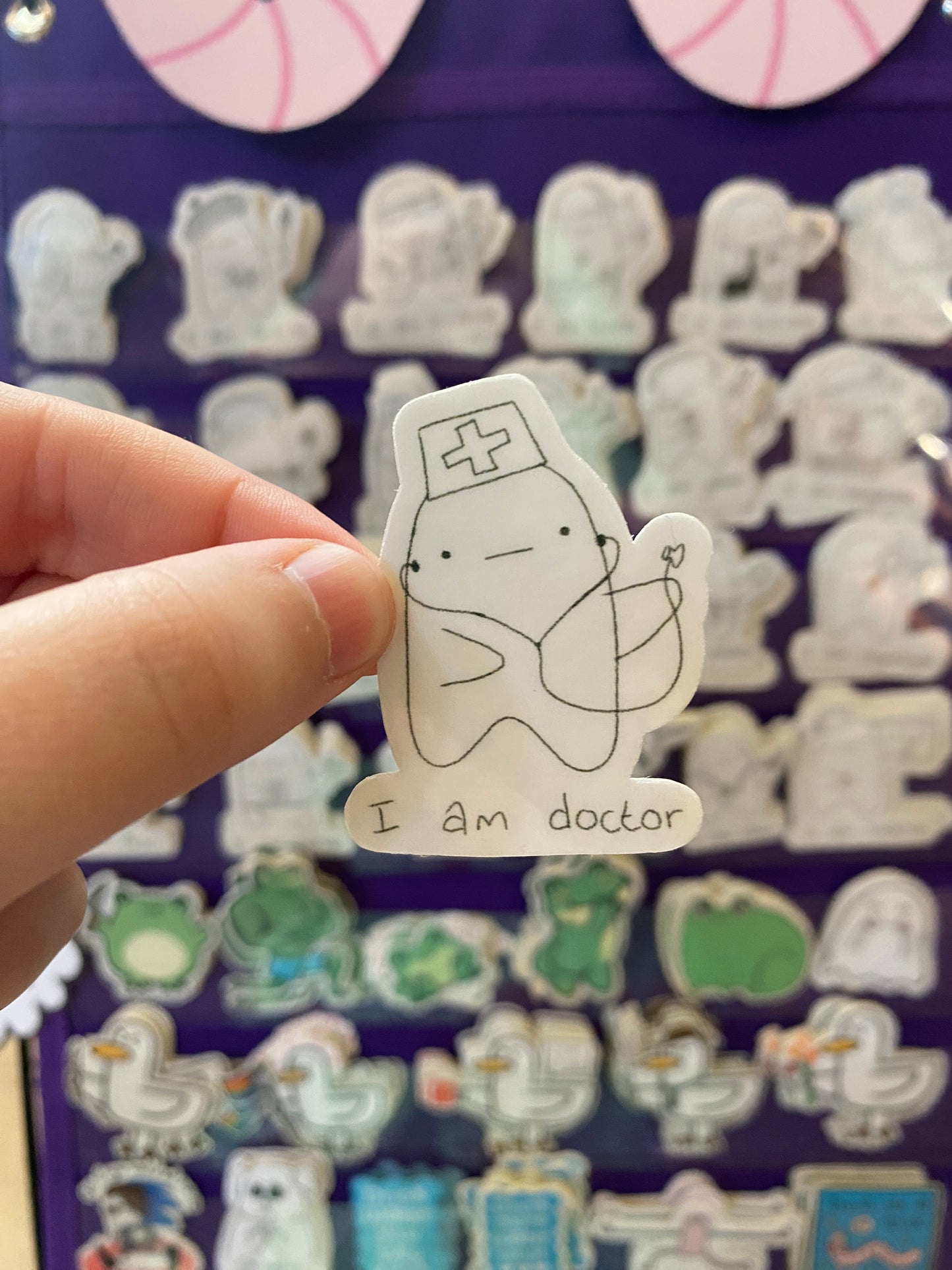 I am doctor ghostie sticker