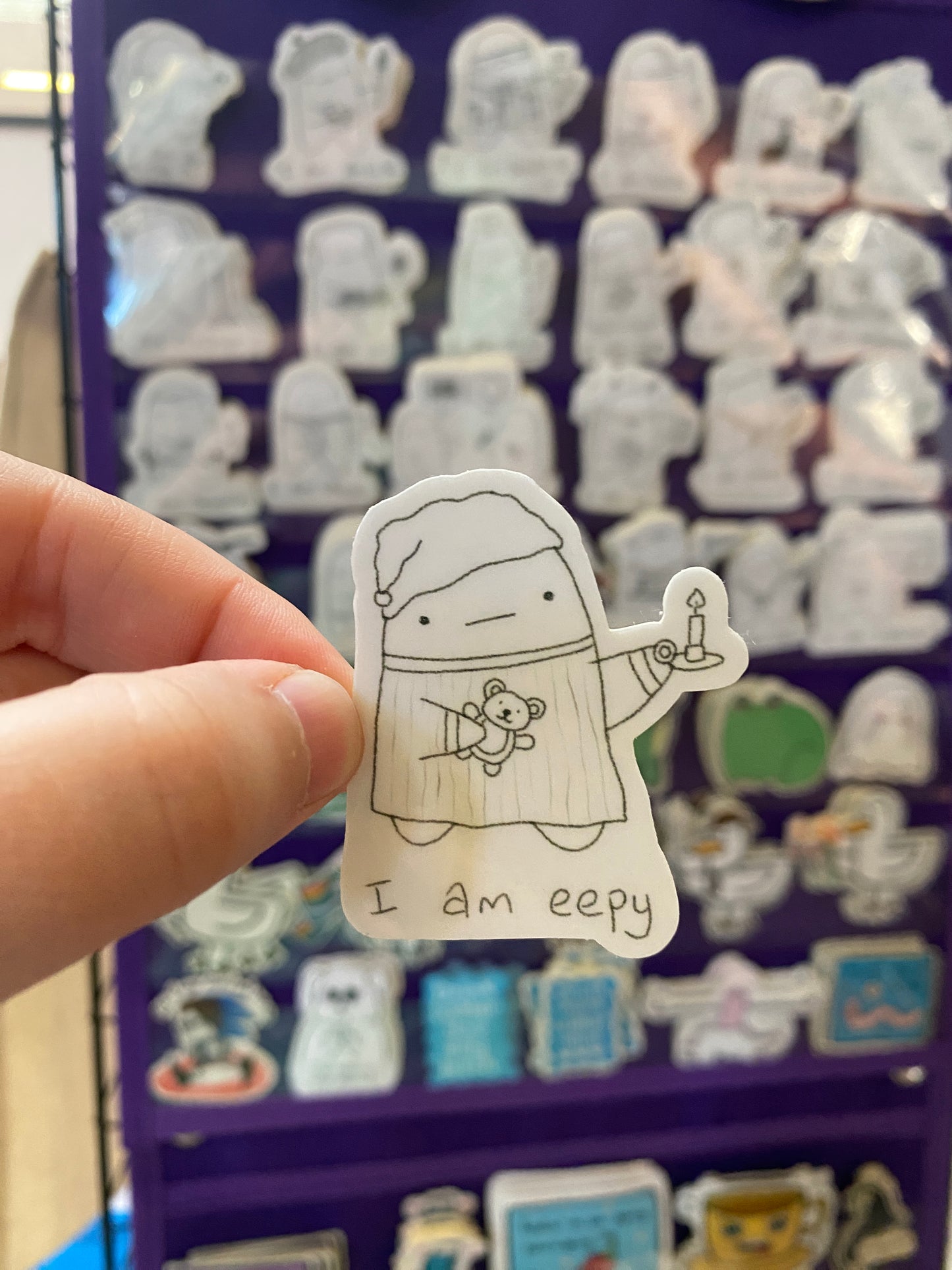 I am eepy ghostie sticker