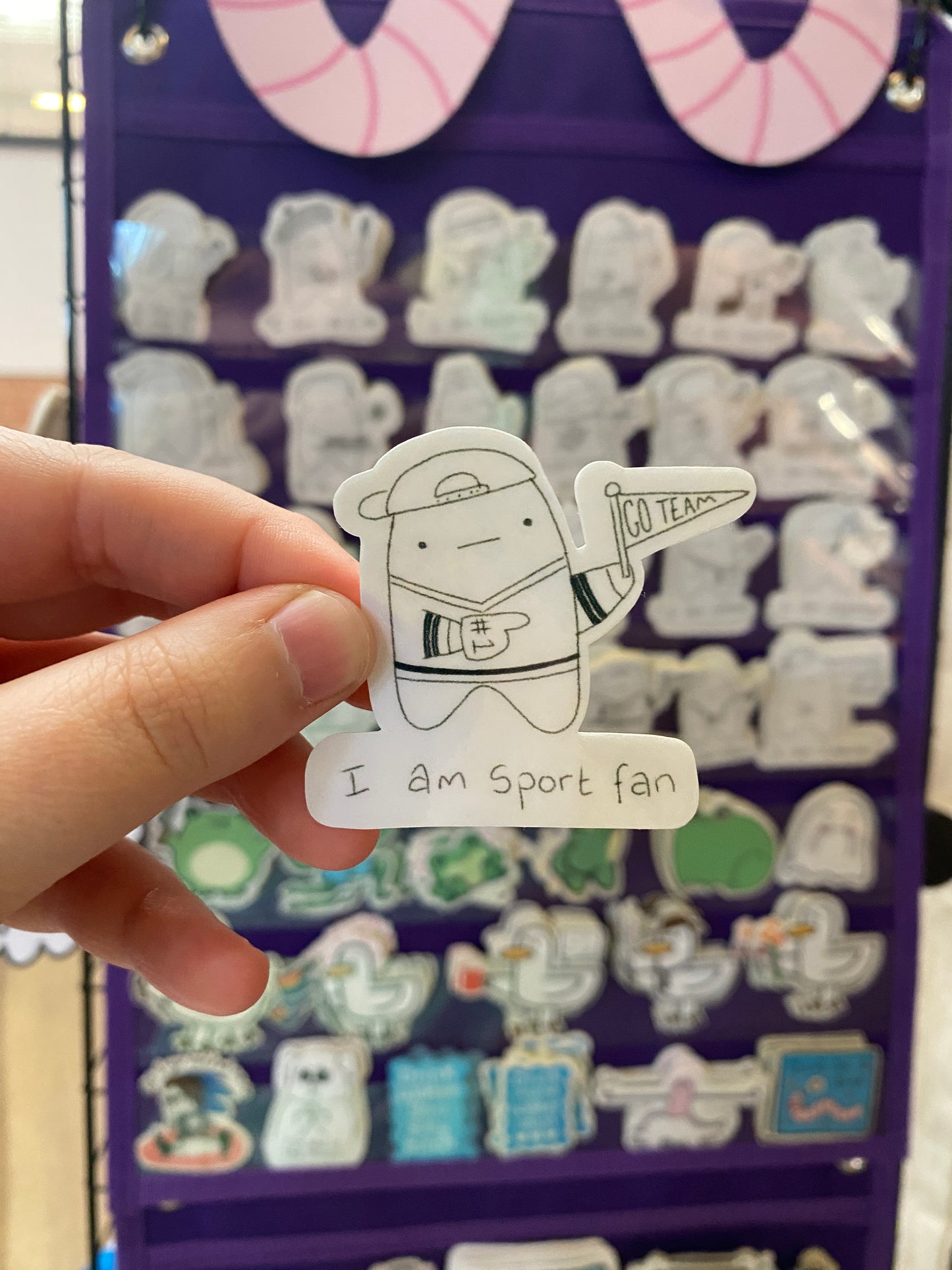 I am sportsfan ghostie sticker
