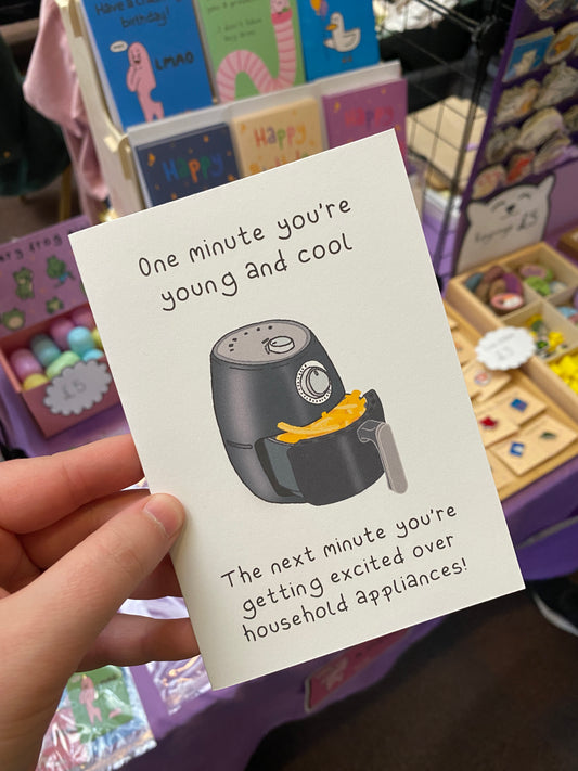Air fryer greetings card