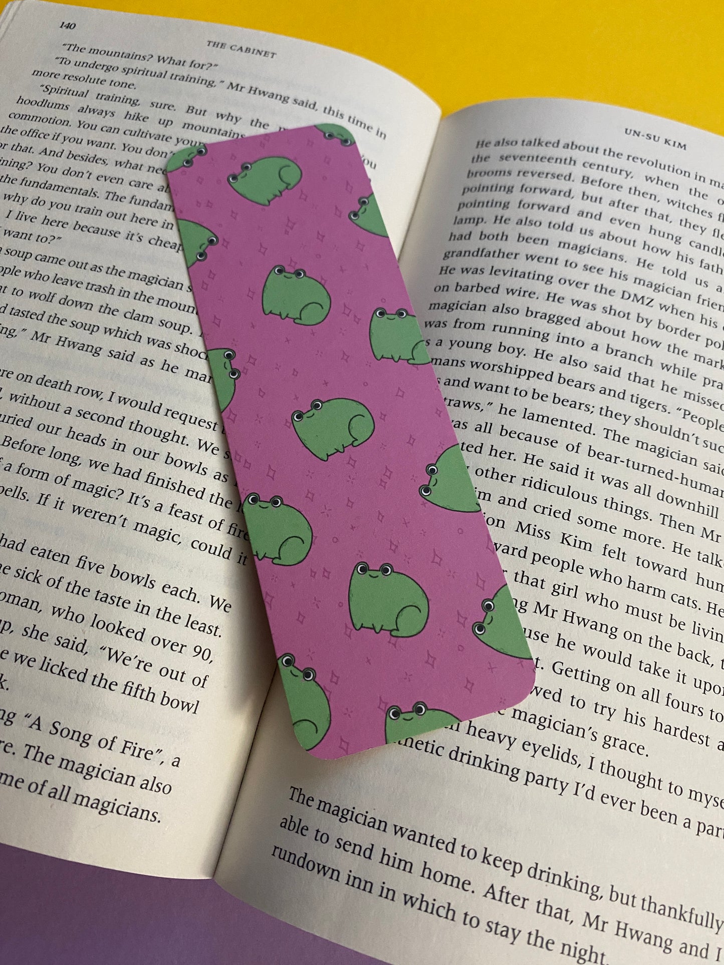 Frog bookmark