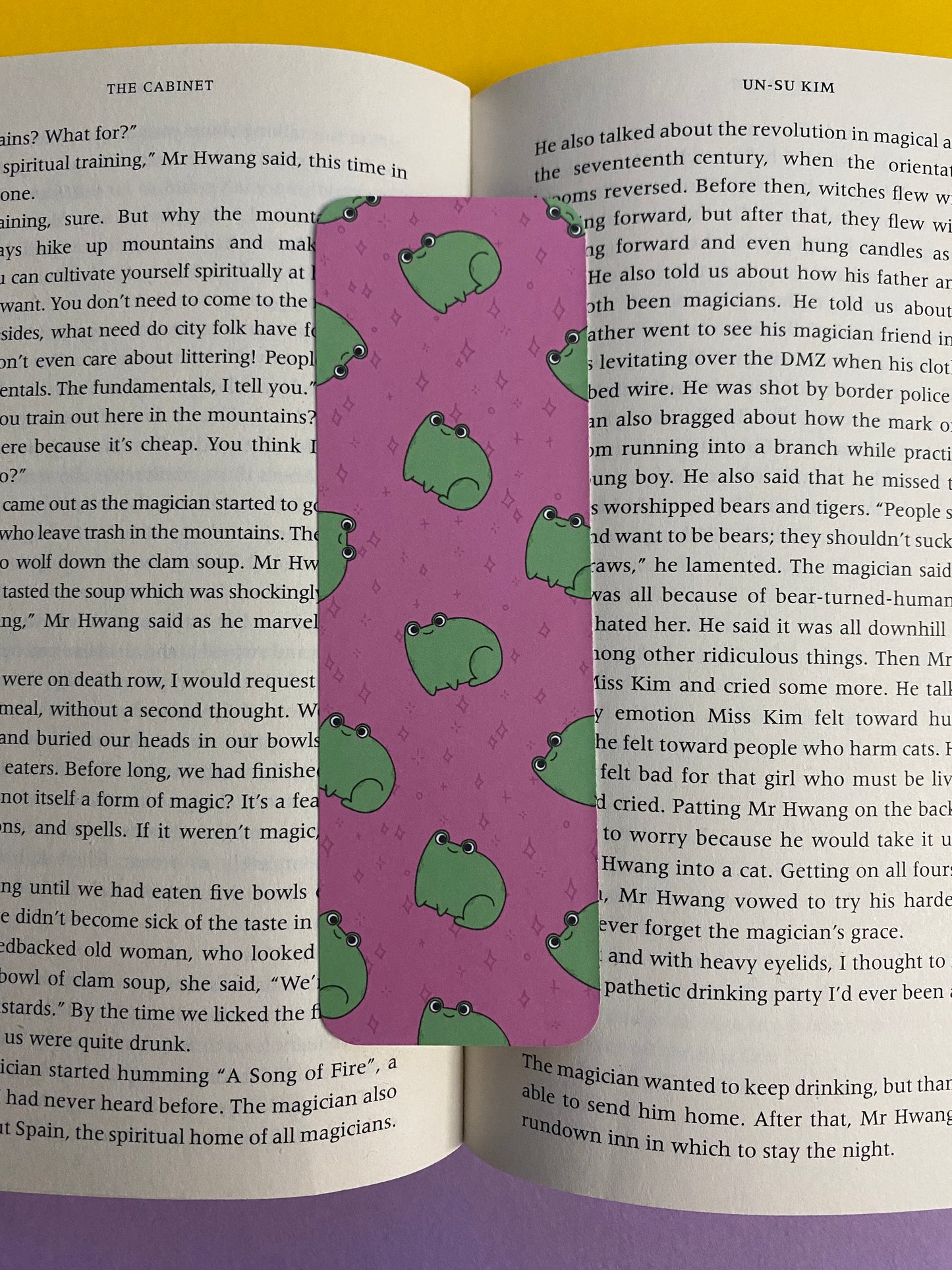 Frog bookmark