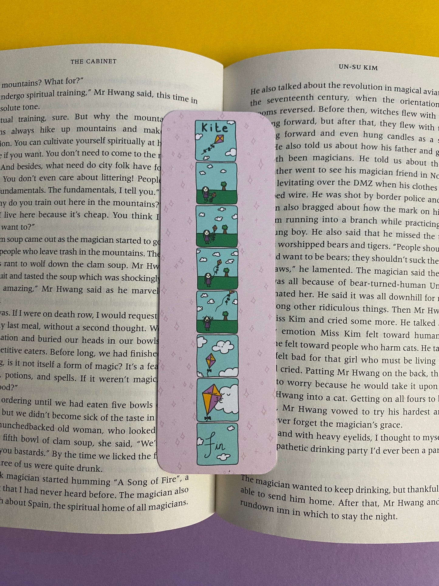 Kite comic bookmark
