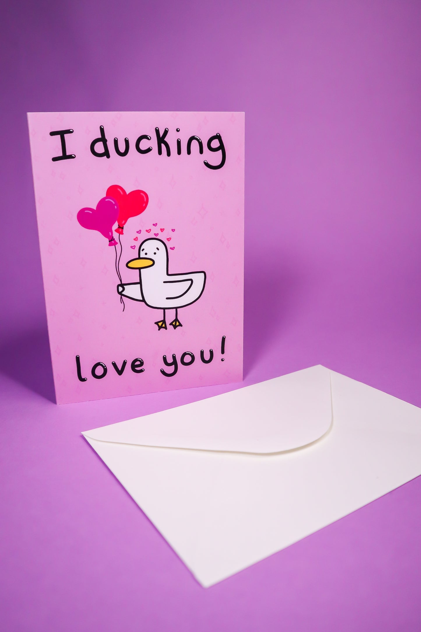 I ducking love you greetings card