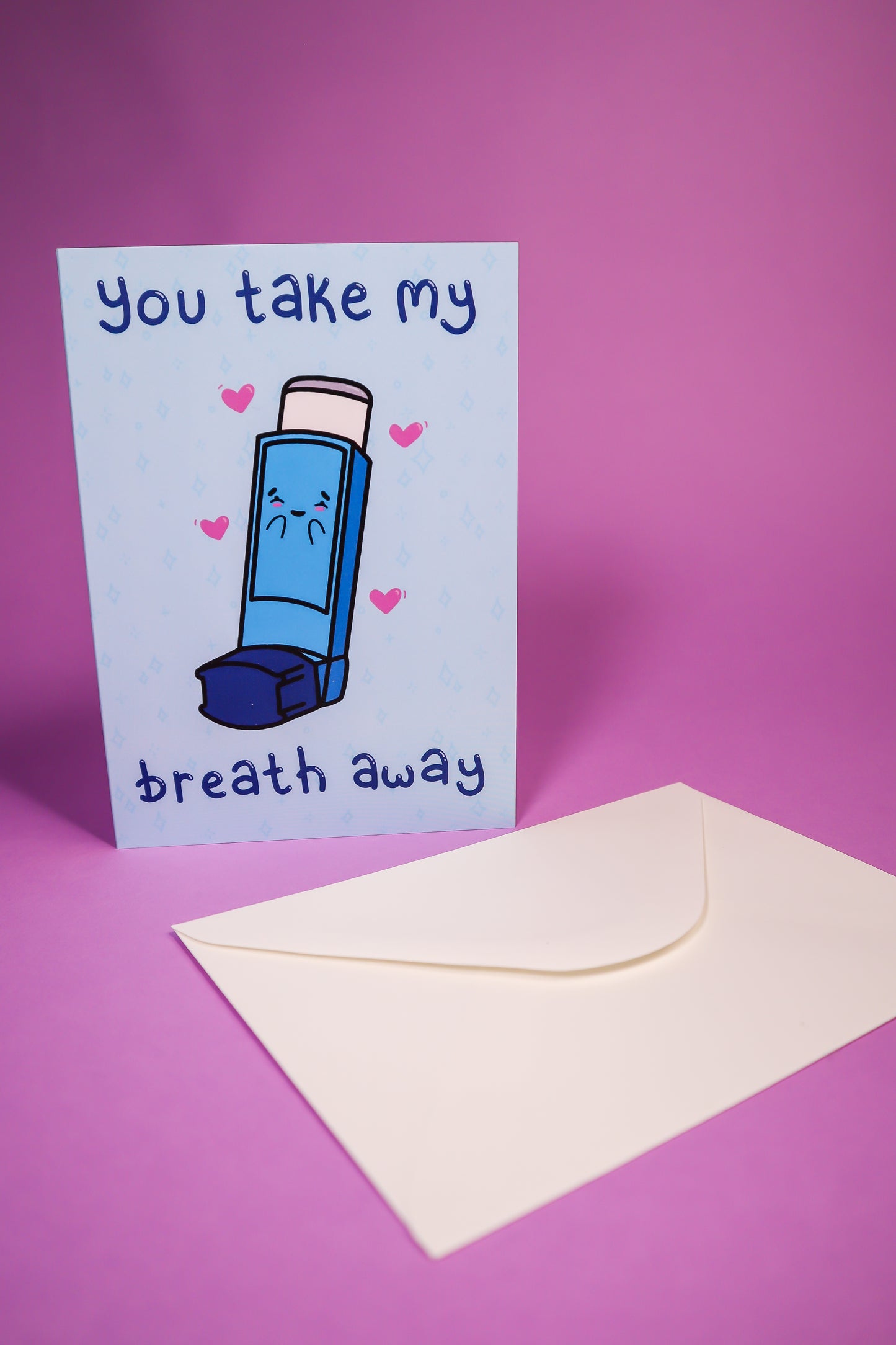 You take my breath away greeting card greetings card
