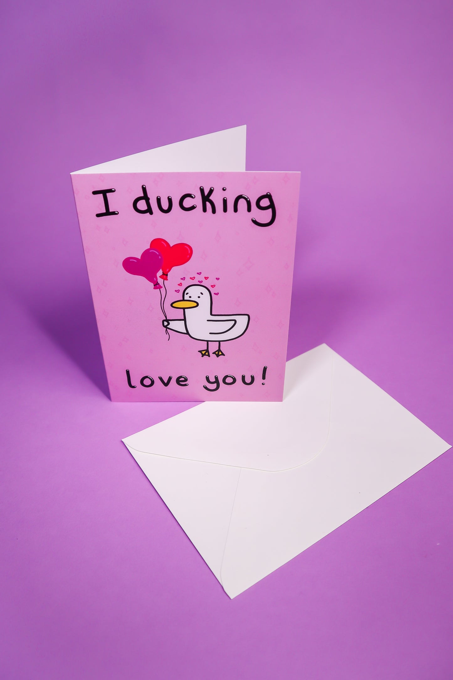 I ducking love you greetings card