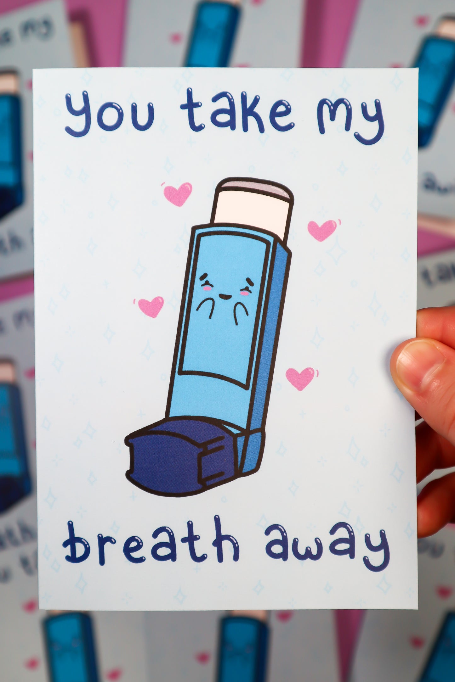 You take my breath away greeting card greetings card