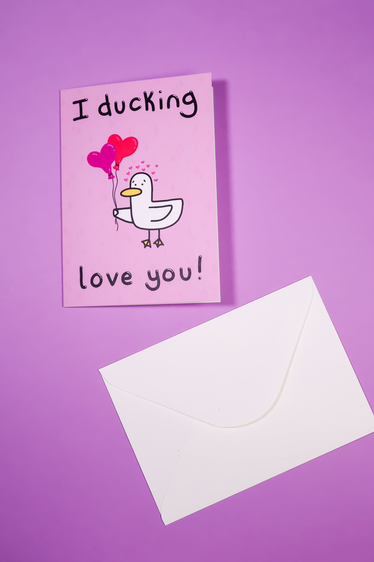 I ducking love you greetings card