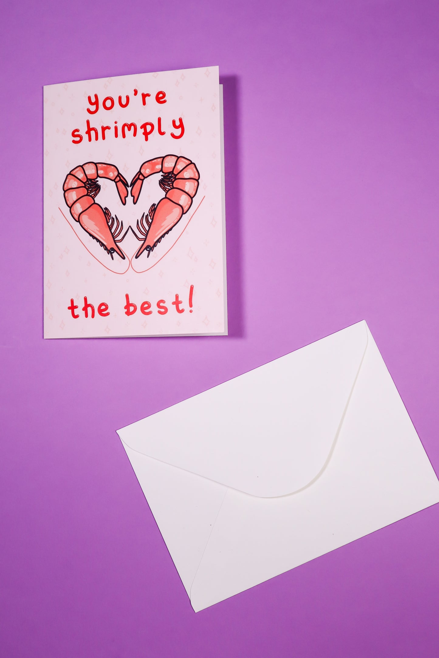 You're shrimply the best! greeting card