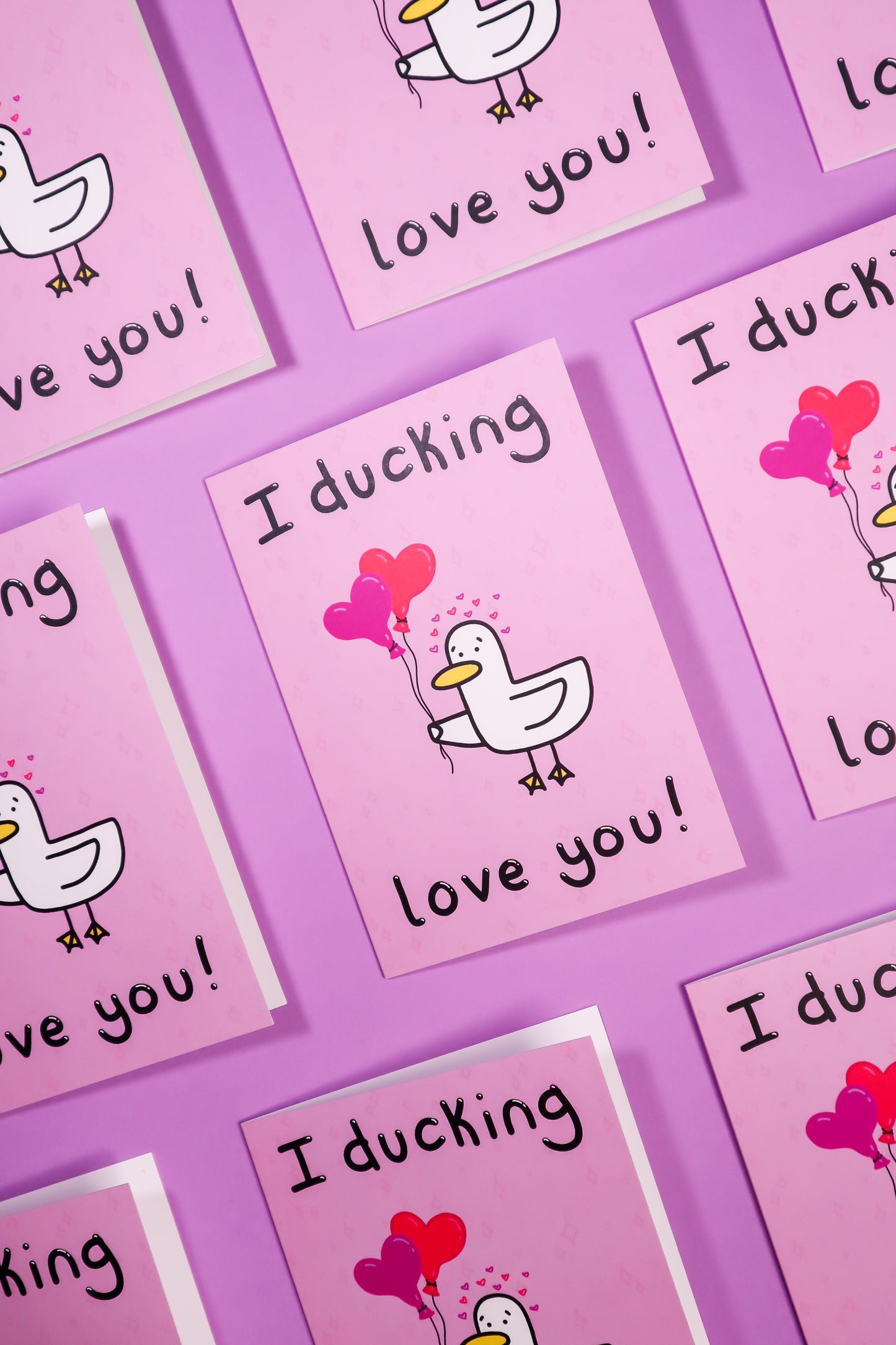 I ducking love you greetings card