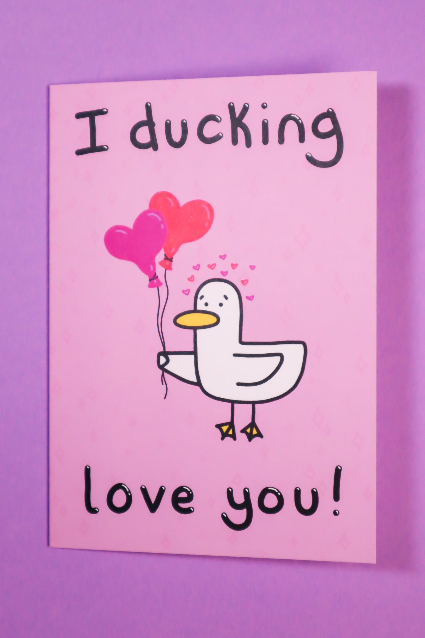 I ducking love you greetings card