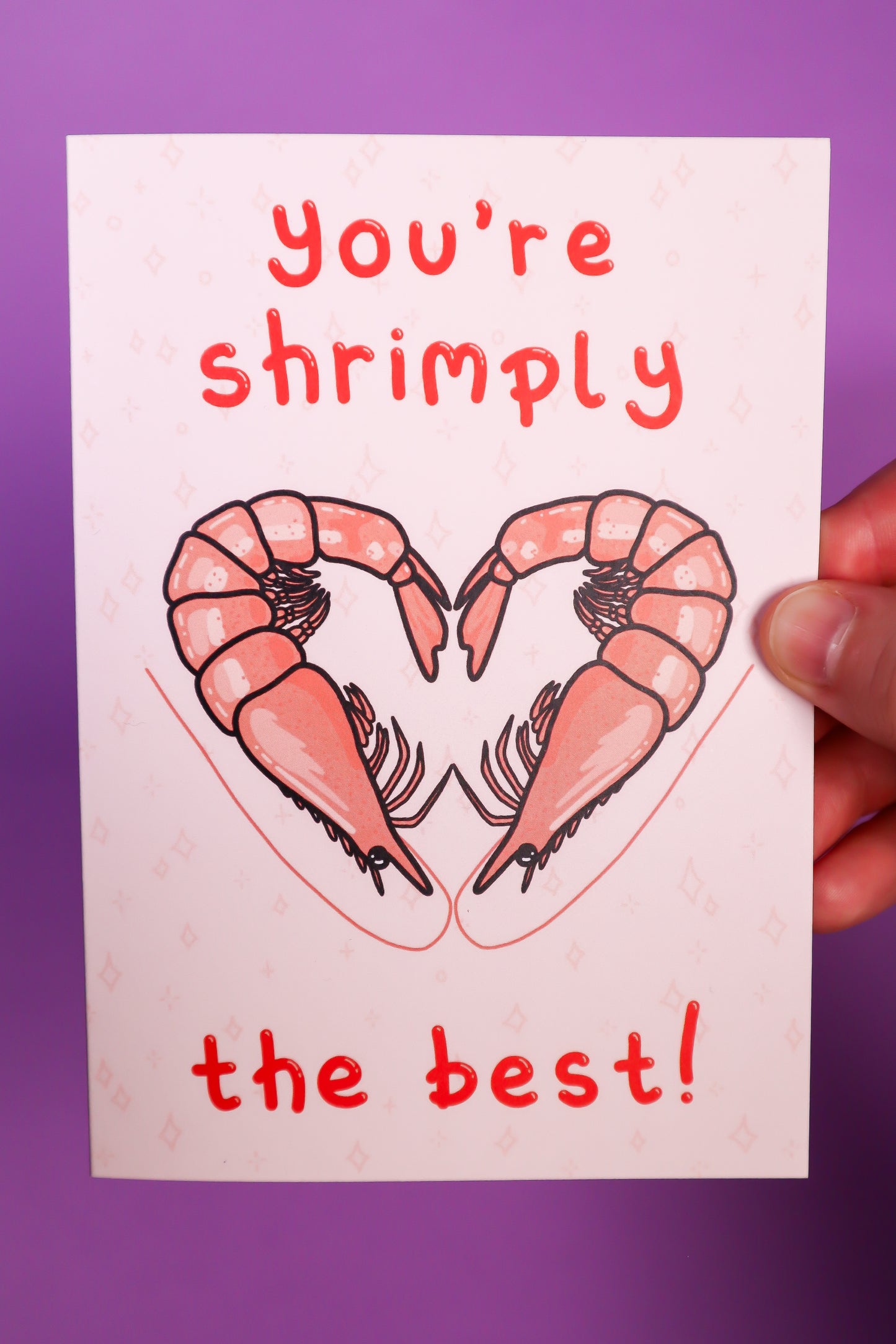 You're shrimply the best! greeting card