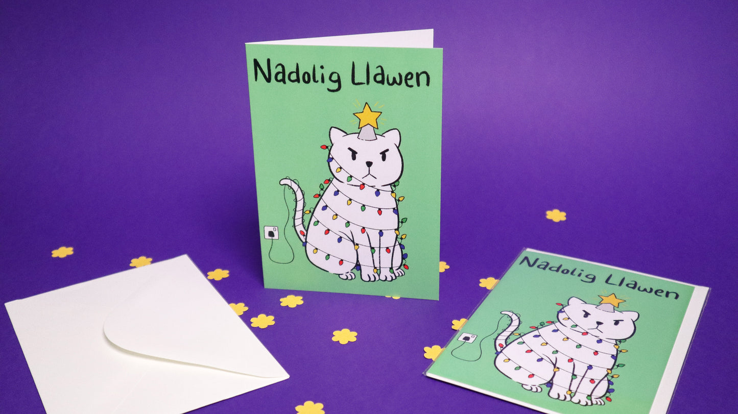 Nadolig Llawen Christmas greetings card