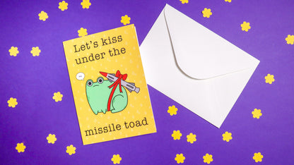 Missile Toad Christmas greetings card