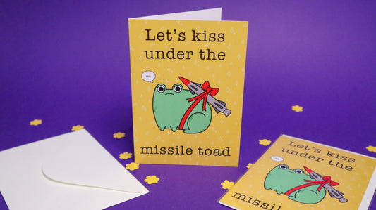 Missile Toad Christmas greetings card
